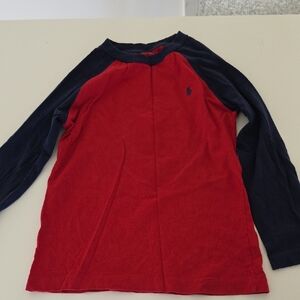 Polo by Ralph Lauren Red and Blue Long Sleeve Tee
